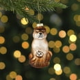 thumbnail image 2 of 4" Glittered Jaguar and Cub Glass Christmas Ornament, 2 of 6