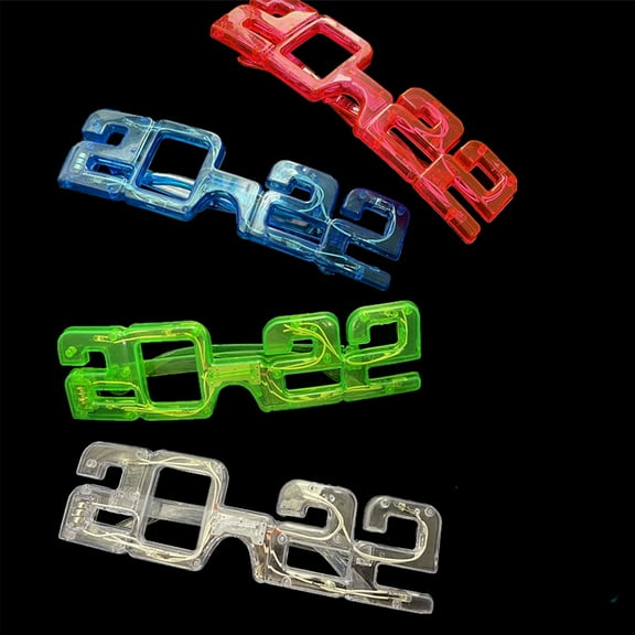 2022 Glasses New Years Eve Party Favors Happy NYE Decorations Supplies New Year (12 Pack)