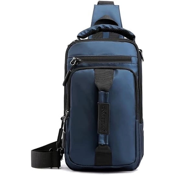 CHARGELLA Sling Bag for Men & Women Waterproof Shoulder Daypack Crossbody Backpack for Travel Hiking with USB Charging Port