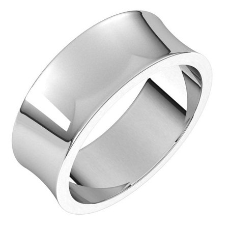 Sterling Silver 7 mm Concave Light Band Size 6 CCL6:7012:P