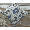 thumbnail image 3 of Pillow (4/CS)-Damaria-Blue/Ivory/Brown, 3 of 3
