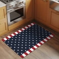 thumbnail image 2 of Rectangle Rug 2x3Ft, Independence Day Patriotic Stars on Blue Soft Non-Slip Washable Felt Carpet Pad, Red White Stripes Border Area Rugs for Living Room Bedroom Kids Room, 2 of 9