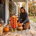 thumbnail image 4 of AZXY Porch Goose Outfits, 23 Inch Halloween Ghost Pumpkin Hot Dog Themed Costume for Cement & Plastic Porch Goose Statue, Holiday Goose Clothing for Outdoor Garden Yard Lawn Patio Statue Decoration, 4 of 5