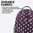 thumbnail image 6 of J World Boys and Girls Cornelia 18" Multi Compartment Laptop Backpack for School and Travel, Purple Heart, 6 of 6