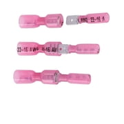 100PCS Red Waterproof Spade Female/Male Heat Shrink Wire Connectors Terminals