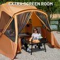 thumbnail image 4 of TIMBER RIDGE 5-9 Person SUV Tent with Screen Porch and Awning for Family Camping, Weather Resistant and Portable Van or Car Tent, Orange, 4 of 8