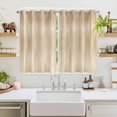 thumbnail image 2 of Orange Brown Kitchen Curtains Window Panels, Modern Abstract Art Ombre Striped Insulated Window Treatment Curtain, Grommet Curtains for Bedroom/Living Room/Bathroom, 2 Piece 52"Wx72"L, 2 of 8