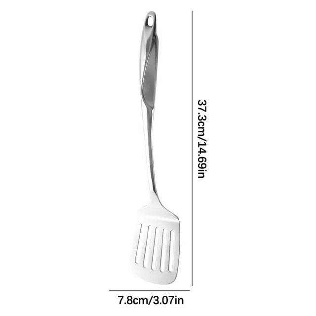 201 Stainless Steel S-Shaped Handle Pot Scraper With Slotted Spoon