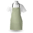thumbnail image 4 of Flower Apron, Blossoming Petals Pattern Ornamental Arrangement of Geometric Shapes, Unisex Kitchen Bib with Adjustable Neck for Cooking Gardening, Adult Size, Olive Green Yellow White, by Ambesonne, 4 of 4