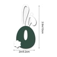 thumbnail image 3 of O Alphabet Ornament With Bunny Ear Design Wooden Letter For Easter Hanging Decoration Wall Door Window, 3 of 7