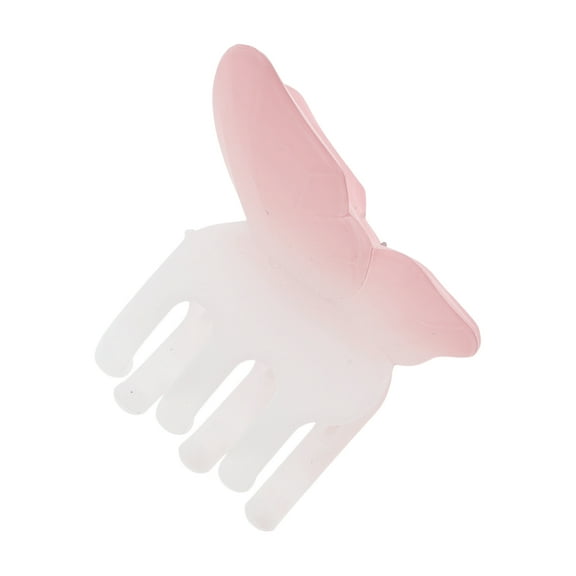 Unique Bargains 1 Pc Christmas Hair Clips Butterfly Hairdo Clip for Christmas 3.54"x1.97"x2.17" Gradient Pink