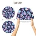 thumbnail image 5 of Pofeuu flower Skull in starry sky Print Silk Bonnet for Sleeping, Satin Hair Bonnets, Soft Elastic Band Silk Sleep Cap, Hair Wrap, 5 of 6