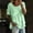 Green1, variant on Lutiedan Womens Short Sleeve Tops Cotton Linen Crew Neck Pleated T-Shirts Summer Casual Loose Fit Vacation Shirts