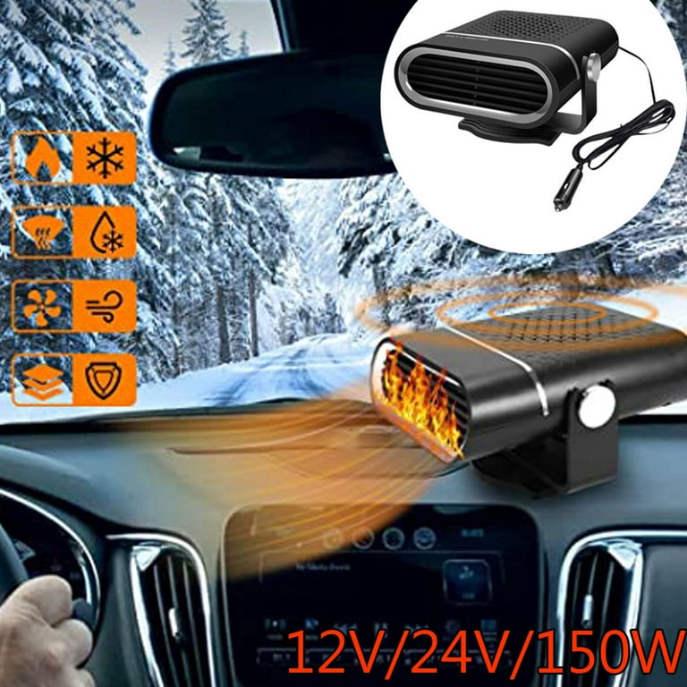12/24V 150W Portable Auto Heater Defroster Demister Heater 360
