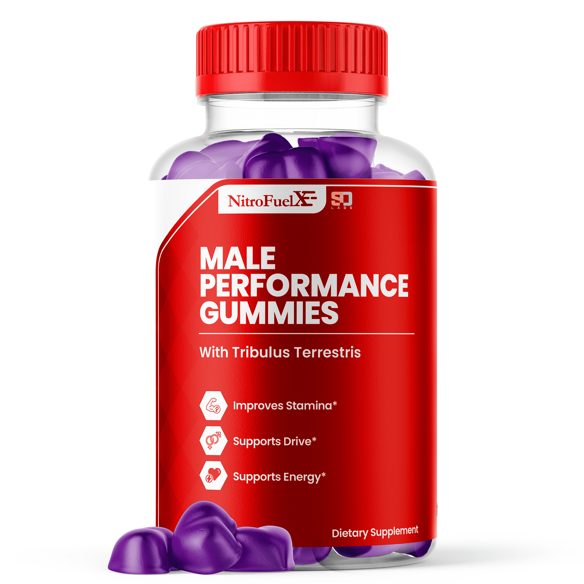 Nitro Fuel X Gummies for Men Advanced Performance Supplement 60 Gummies