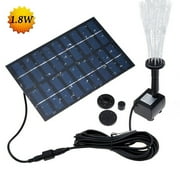 Solar Power Fountain Pool Water Pump Garden Sun Plants Watering Outdoor