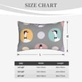 thumbnail image 4 of Picia Cute Geese Pattern Plush Pillow Case – Soft and Cozy Cushion Cover, Hypoallergenic Throw Pillow Case for Home Decor-16"x24", 4 of 6