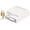White, variant on Weatherproof Box for 86 Sockets Featuring Secure Locks and Easy Access