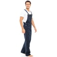 thumbnail image 4 of JuicyTrendz Men’s Duck Bib Overalls – Heavy Duty Relaxed-Fit Work Dungarees with Adjustable Straps Navy W38-L32, 4 of 8