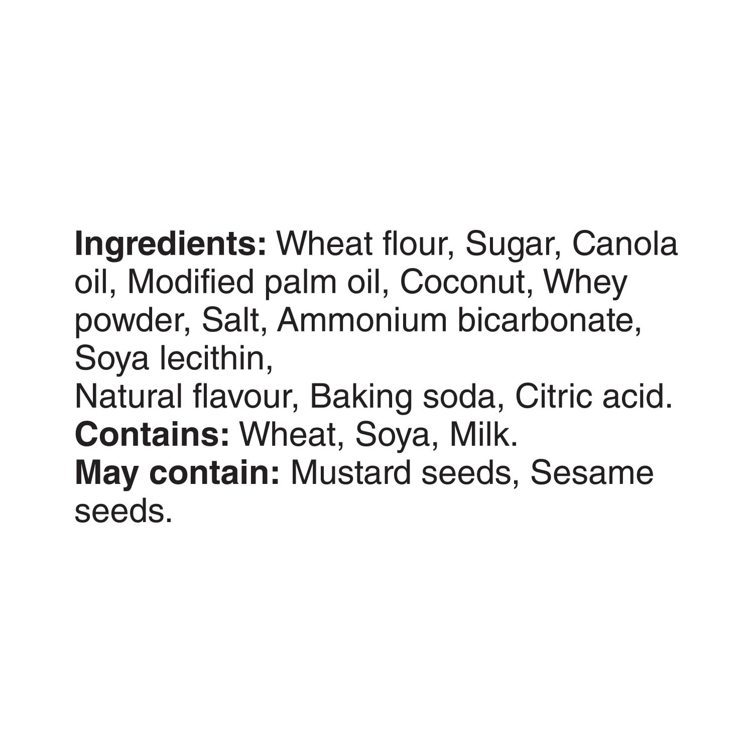 Breaktime biscuits à la noix de coco 250g, Dare Foods, fabriqué au Canada, sans arachides 250g