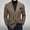 Brown, variant on Men's Classic Fit Plaid Casual Blazer Jacket Notched Lapel Two Button Suits Coats Striped Business Blazers Coat