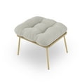 thumbnail image 2 of POCASSY Vintage Minimalist Outdoor Ottoman With Cushion, 2 of 4
