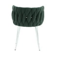 thumbnail image 6 of Atumon 2 Piece Dining Chairs, Accent Chairs with Metal Legs, Upholstered Dining Chairs Set of 2, Modern Dining Chairs for Dining Room Living Room Bedroom, 21.26"L x 20.47"W x 28.74"H, Emerald Green, 6 of 10