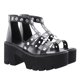 thumbnail image 5 of unbranded 1Par Sandalias De Tacón Negras De Mujer Con Chic Para Fiesta Trabajo Y Eventos, 5 of 8