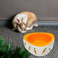 thumbnail image 3 of Baohd Non Slip Rabbit Feeder Bowl Feeding Basin for Hedgehog Gerbils Puppy Kitten 11cmx4.5cm Triangle, 3 of 9