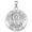 White Gold, variant on Picturesongold.Com Saint Felix Nola Religious Necklace Pandants Female-2/3 inch Dime-Sterling Silver