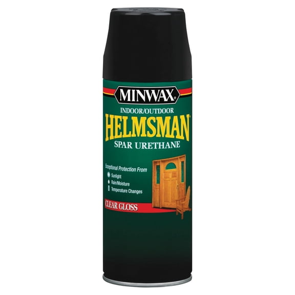 Minwax Indoor/Outdoor Helmsman Spar Urethane, Gloss, Clear, 11.5 oz