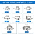 thumbnail image 2 of Juego de abrazaderas para mangueras, tornillo sin fin de acero inoxidable ajustable de 10 a 16 mm, aplicaciones versátiles para plomería, uso automotriz y mecánico, 2 of 5