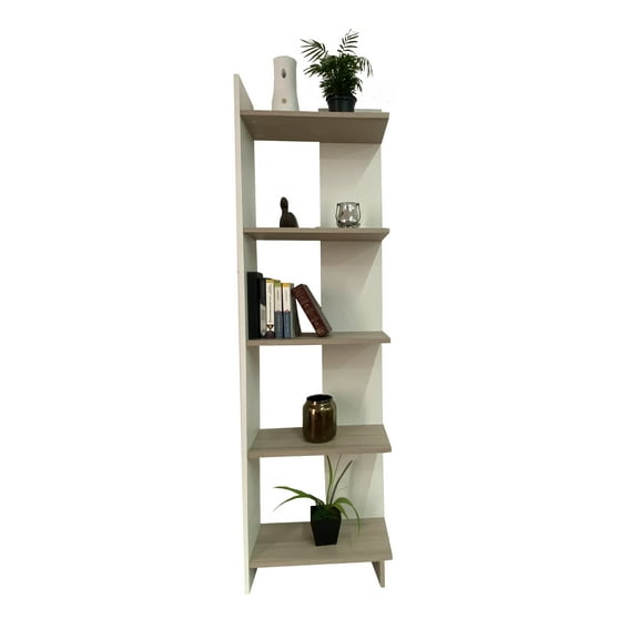Librero Esquinero Minimalista, Moderno, Práctico Y Elegante DECOMOBIL  LB2-180X45