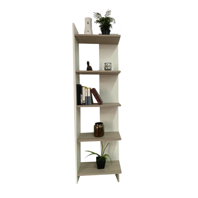 Librero Esquinero Minimalista, Moderno, Práctico Y Elegante DECOMOBIL LB1-BO
