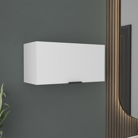 Wall Cabinet, 1 door, 1 Shelf, White