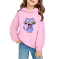 thumbnail image 2 of Moonsky Sudadera con capucha y cordón HUNTRX, estampado de grupo de chicas coreanas, jersey corto, suave y cómodo, top de manga larga para primavera y otoño. Rosa 150, 2 of 5