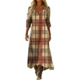 thumbnail image 2 of Vetsdori Womens Full Sleeves Maxi Dresses Sundress Outfits Dresses Muumuu,Loose Party V-Neck Graphic Dress for Ladies Mujer, 2 of 4