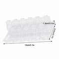 thumbnail image 3 of serony 12 Grids Manicure Tool Box Organizer PVC Nail Tool Storage Box DIY Nail Art Container, Transparent Bottom, 3 of 5
