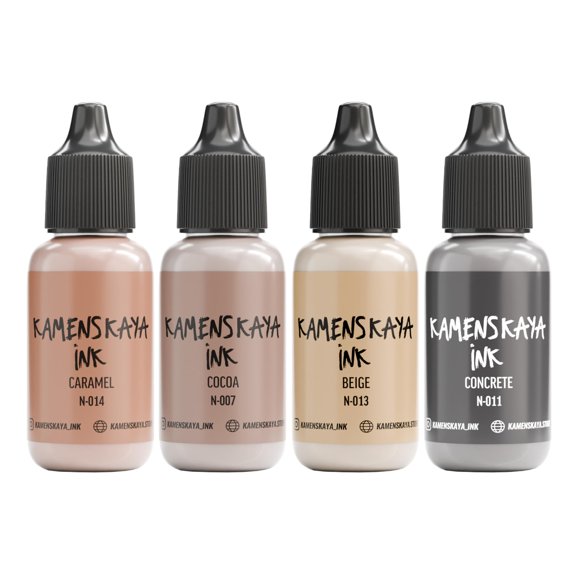 Set de tinta al alcohol KAMENSKAYA 4 x 15 ml, colores pastel