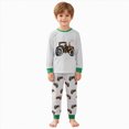 thumbnail image 3 of KPOPLK 2-8 Years Toddler Boy 2 Pcs Pjs Fall Boy Long Sleeve Cotton Graphic Tee Top and Pants Sleepwear Outfit Set,Size 4-5 Years, 3 of 9