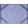 thumbnail image 1 of Ahgly Company Machine Washable Indoor Rectangle Oriental Blue Industrial Area Rugs, 2' x 3', 1 of 4