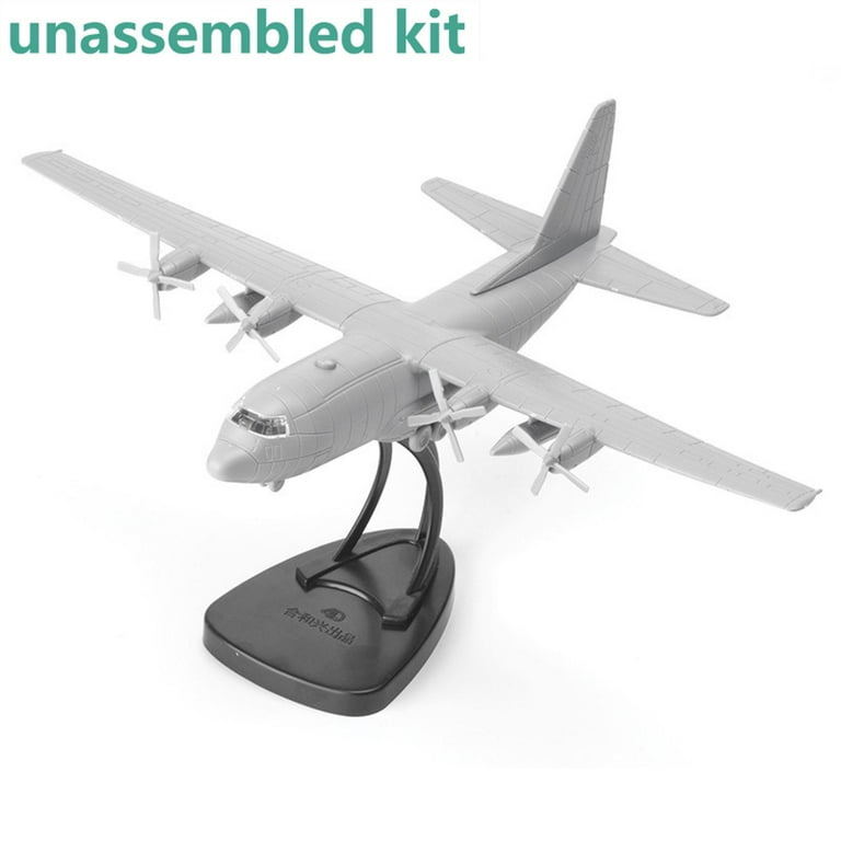 Kids Toy C 130 Hercules Transport Aircraft Model Kit for Military Collectors and Enthusiasts