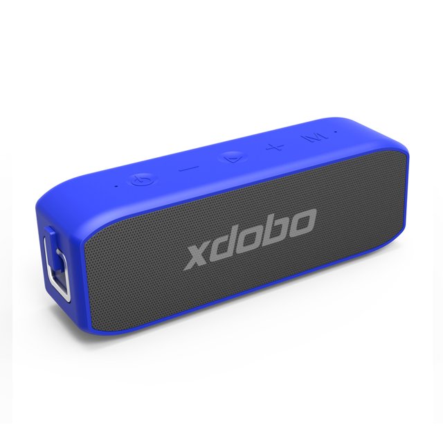 Sidaley Altavoz compatible con Bluetooth Streaming Reproductor estéreo inalámbrico Teléfonos móviles Escritorio Hogar Oficina Accesorios al aire Cables de audio/vídeo Azul