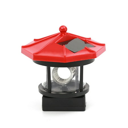 

LED Solar Lighthouse Waterproof 360 Degree Rotating Statue Lamp for Garden Yard Outdoor Decor