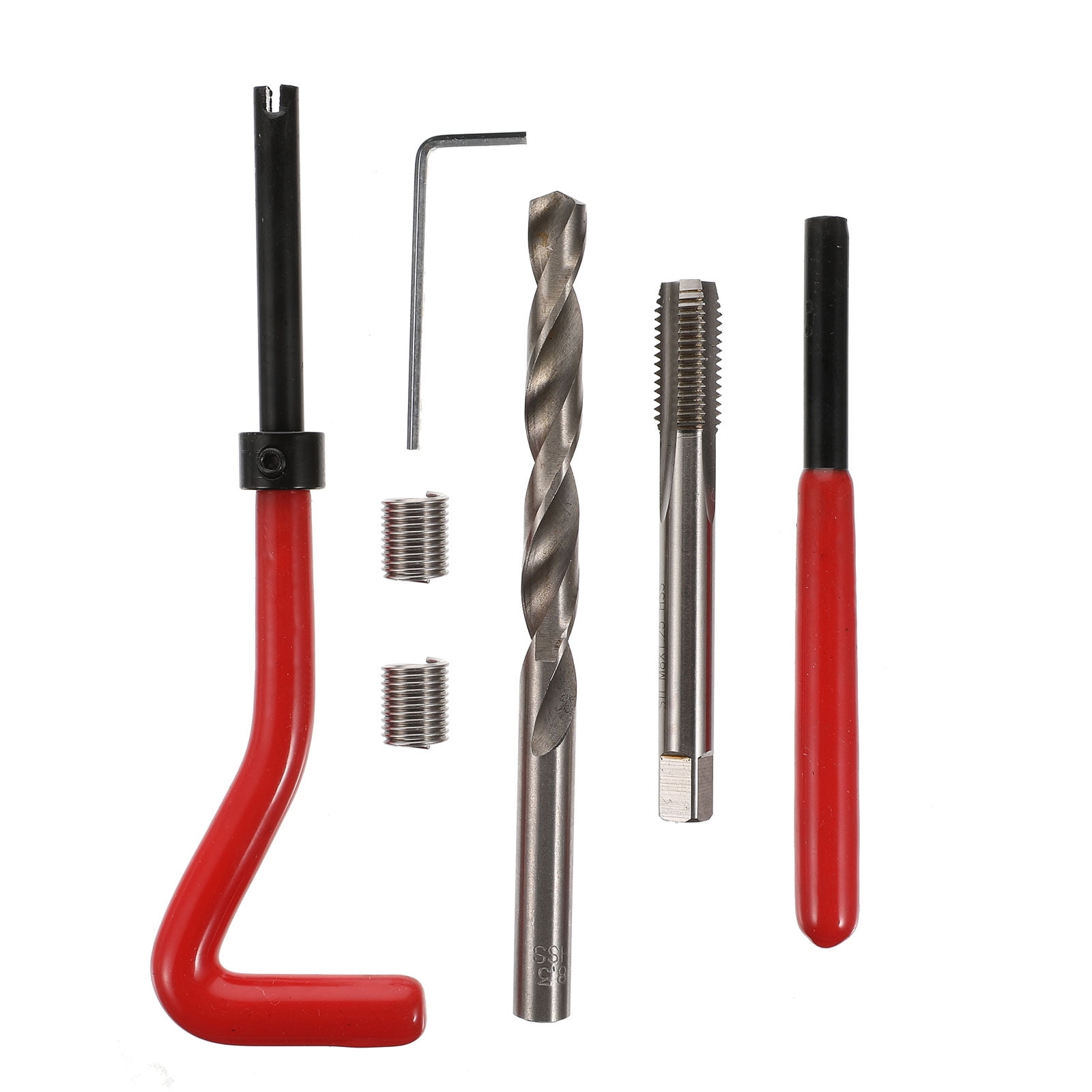25pcs Rethread Thread Helicoil Repair Kit Insert Installation Kit Tool