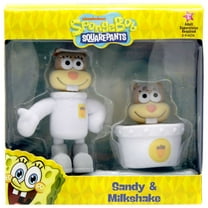 Spongebob Squarepants Sandy & Milkshake Mini Figure 2-Pack [Flocked]