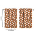 thumbnail image 4 of Fall Kitchen Curtains 36 Inch Short - 2 Panel Set, Autumn Harvest Print, Rod Pocket Window Treatment for Thanksgiving, Farmhouse, Cafe, Living Room - Machine Washable, 4 of 4