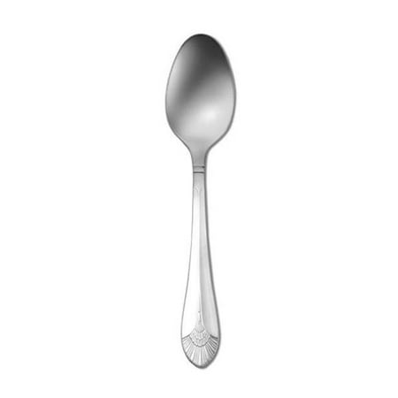 

7.25 in. New York Stainless Steel Oval Bowl Soup & Dessert Spoon Silver