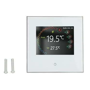 Smart WiFi Thermostat with LCD Touch Screen for Precise Temp Control, 95-240V, Wireless