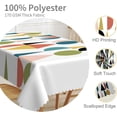 thumbnail image 3 of 60x84inches Mid Century Table Cloth Colorful Geometric Modern 1950s 1960s Abstract Art Fashion Tablecloth Spill Proof Easy Clean Rectangle Table Cover for Kitchen Dining Room Patio Home Decor, 3 of 7